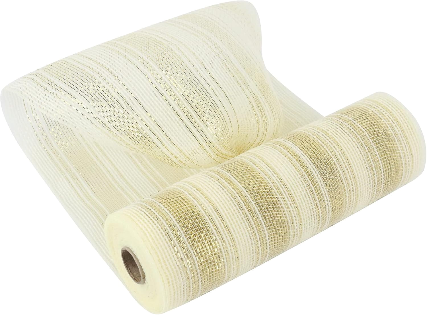 1Rolls Mesh Ribbon Gold Deco Mesh Ribbon 10 Inch Wide Golden Mesh ...