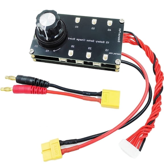 1S Battery Balance Charging Board Plastic XT60 Input Balance Board 6 Port for PH2.0 BT2.0 GNB27 1S FPV Accessories