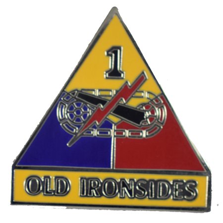 1ST ARMORED DIVISION HAT PIN
