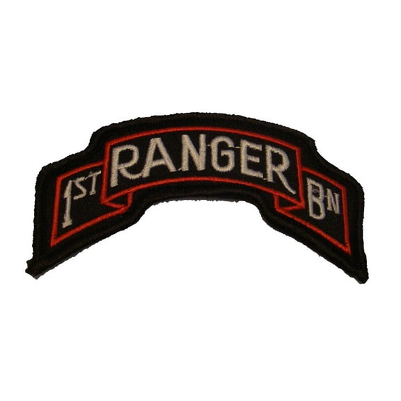 1ST ARMY RANGER BATTALION SCROLL ROCKER PATCH - Color - Veteran Owned Business.