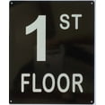 thumbnail image 1 of 1ST FLOOR SIGN (10X12,Black Aluminum) -ref21422, 1 of 5