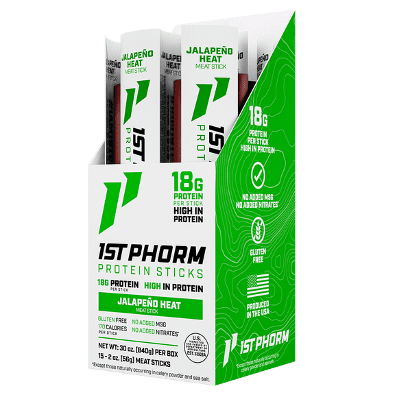 1ST Phorm Protein Stick Jalapeo Heat 2 oz (Pack of 15)