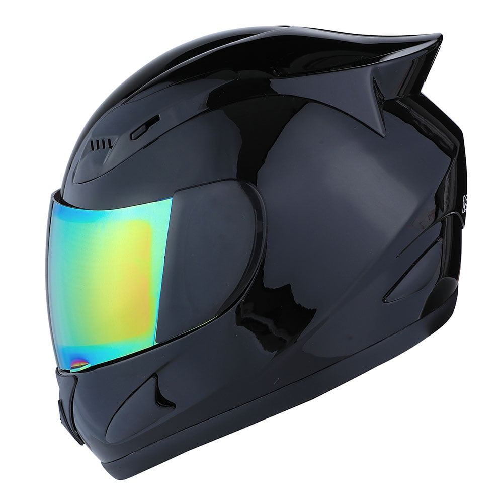 1STORM MOTORCYCLE BIKE FULL FACE HELMET HJDJ11 MECHANIC GLOSSY BLACK