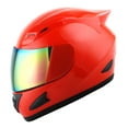 thumbnail image 1 of 1STORM MOTORCYCLE BIKE FULL FACE HELMET HJDJ11 MECHANIC GLOSSY RED, 1 of 5