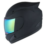 1STORM Adult FULL FACE BIKE MOTORCYCLE HELMET MECHANIC DJ11CLS MATT BLACK