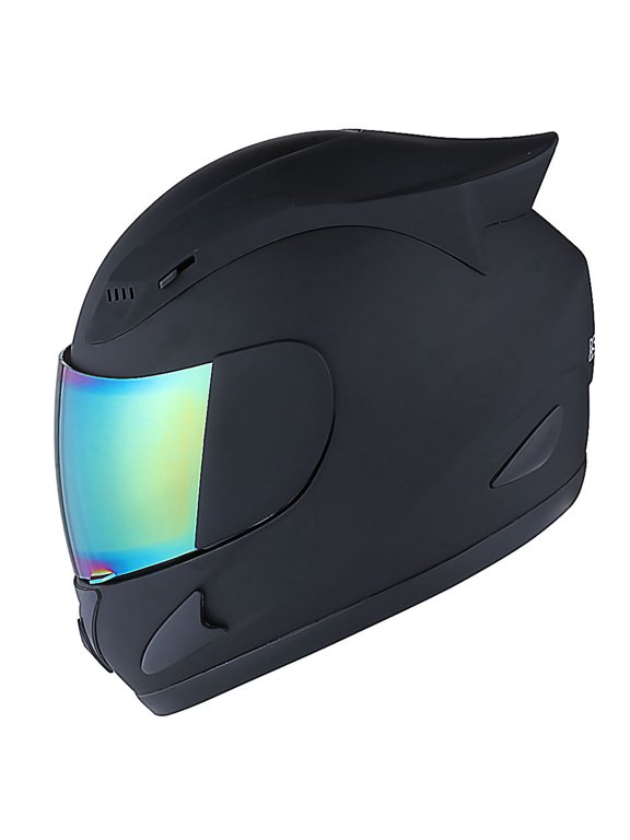 MOTORCYCLE BIKE FULL FACE HELMET HJDJ11 MECHANIC MATT BLACK