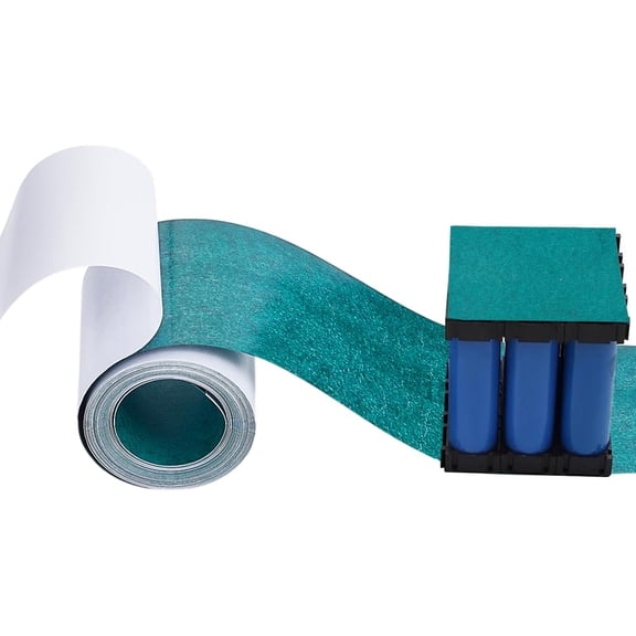 1Set 1 Roll 5M Non-Woven Fabrics Self-Adhesive Electrical Insulating Adhesive Paper Dark Cyan 80mm 5m/roll