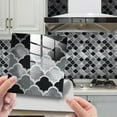1Set 10PC Square Self Adhesive Tile 3D Sticker Kitchen Bathroom Wall