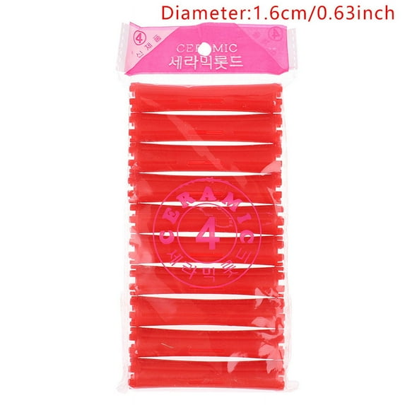 1Set 11 Sizes Hair Perm Rods Kit Cold Permanent Bar Plastic Curlers Roll