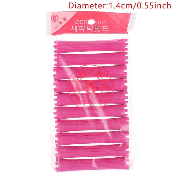 1Set 11 Sizes Hair Perm Rods Kit Cold Permanent Bar Plastic Curlers Roll
