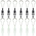 thumbnail image 1 of 1Set 12Pcs Halloween Skeleton Shower Curtain Hooks Mechanical Skull Resin R tproof Hanger Halloween Decoration Pendants Rings Accessories for Home Bedroom Living Room Bathroom 2 Color, 1 of 5