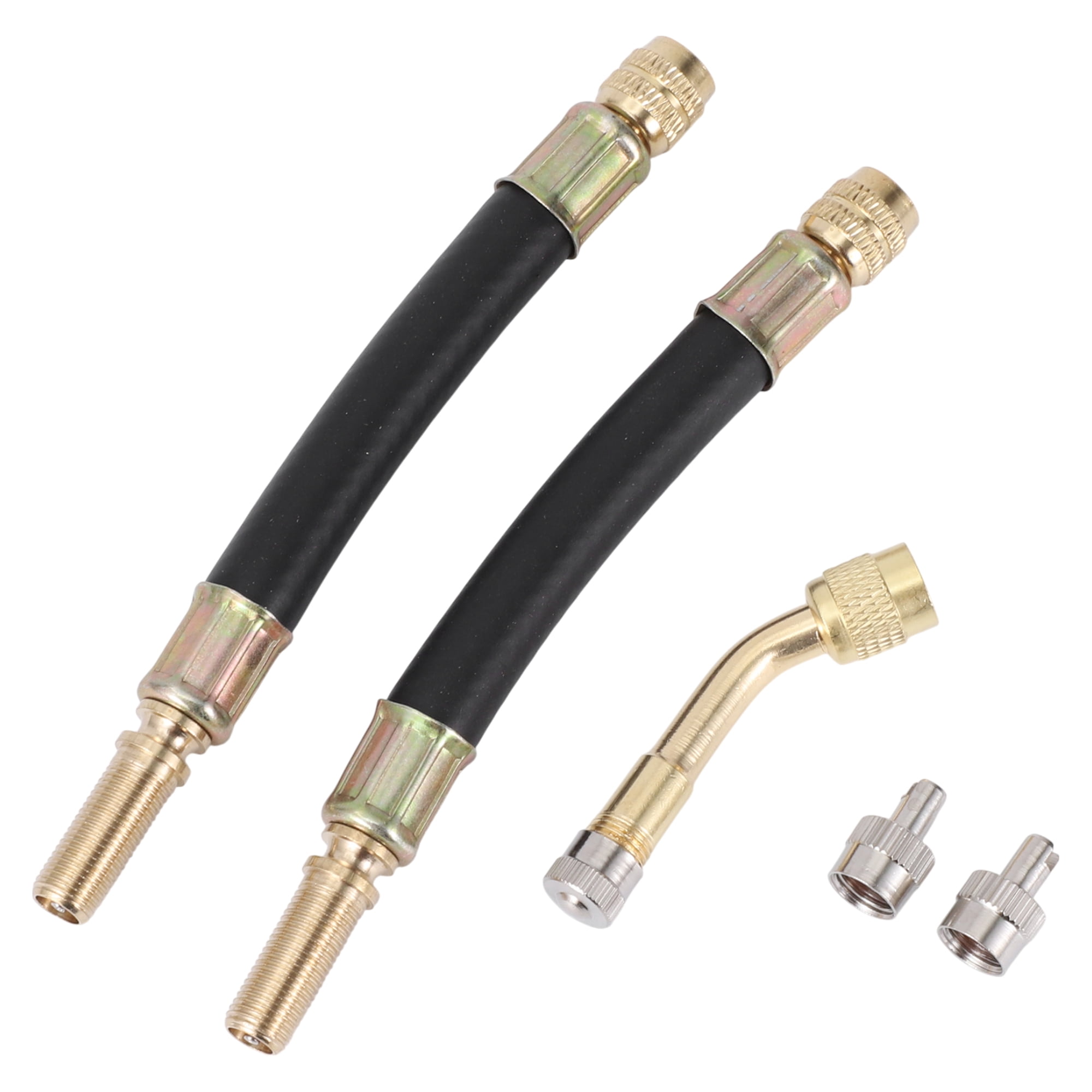 Tire Supply Inner Tire Mount Valves – 45 Degree Bent Valve Stems, 2 Pack, Chrome Plated Brass For Custom Wheels
