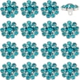 thumbnail image 1 of 1Set 16 PCS Rhinestone Buttons 0.5 inch in Diameter Clear Crystal Round Buttons with 1.4mm Hole Silver Brass Shank Rhinestone Buttons for Garment Flower Rhinestone Button for Clothes Decor, 1 of 9