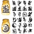 thumbnail image 1 of 1Set 24Pcs Fairy Silhouettes Mason Jar Decor PVC Laser Die Cut Silhouettes Angel Scrapbook Cardboard Silhouette Ornaments Christmas for Jars Lantern Frosted Window Glass 4x3.5Inch-No Sticker, 1 of 6