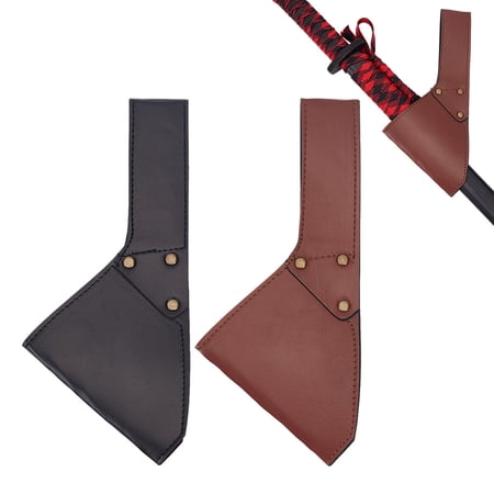 1Set 2Pcs 2 Colors PU Leather Knife Sword Sheaths with Iron Findings Waist Belt Holder Retro Medieval Costume Accessories Mixed Color 246x111x4mm 1pc/color