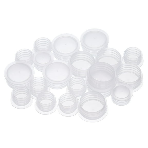 1Set 2Size Salt Shaker Stoppers 1/2in 4/5in, Plastic Salt Shaker Plug Stopper Replacement Plug Bottle Caps