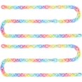 thumbnail image 1 of 1Set 2Strands Handmade Acrylic Cable Chains Colorful Links: 19x14x4.5mm 39.37 inch(1m)/strand, 1 of 5