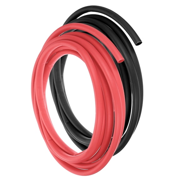 1Set 3/8 Inch 10ft Wire Heat Shrink Tubing 3:1 Double-sided Wrap Black,Red