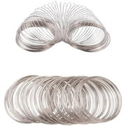 1Set 300 Loop Jewelry Wire Memory Beading Wire Bangle Bracelet Wire for Wire Wrap DIY Jewelry Making 22 Gauge 55mm