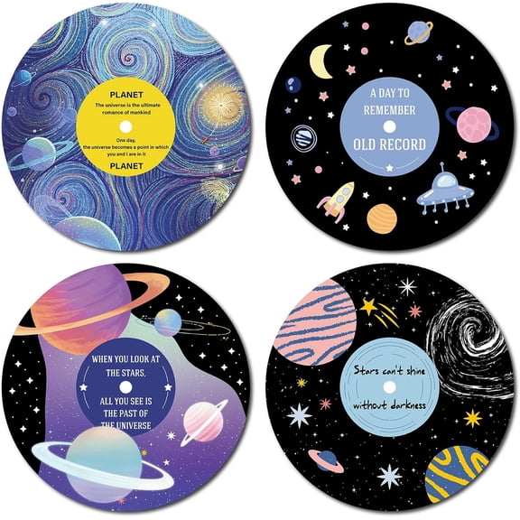 1Set 4Pcs Foam Discs Home Display Decorations Spaceship 295mm Hole: 15mm