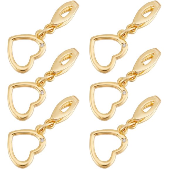 1Set 6Pcs Brass Hook Buttons Shawls and Capes Buckle for Garment Accessories Golden 11x14.5x2mm Hole: 1.2mm