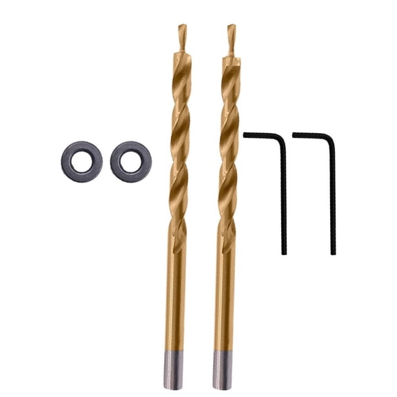 1Set 9/ 9.5Mm Round Shank Hss Step Drill Bit For Pocket Hole Drill Jig Guide Woodworking Hole Drilling Guide Locator Tool Parts 9Mm Smile Home