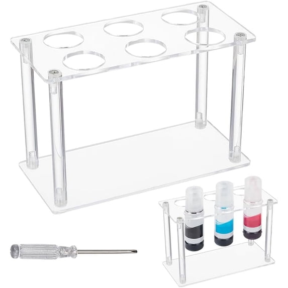 1Set Acrylic Display Stands for Ink Cartridge Display Rectangle 17x8x10cm