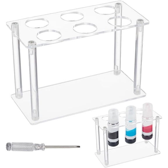 1Set Acrylic Display Stands for Ink Cartridge Display Rectangle 17x8x10cm