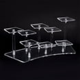 thumbnail image 1 of 1Set Acrylic Figures Display Risers 8-Tier Transparent Minifigures Organizer Arc-Shaped Organizer Holder for Models Display Risers for Cupcake Action Figures Perfume Collectibles Jewelry, 1 of 7
