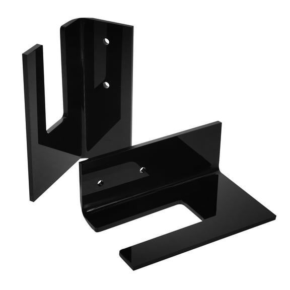 1Set Acrylic Skateboard Holder Black Wall Mount for Easy Installation and Secure Storage