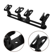 LITINKIMI Adjustable Black Aluminum Microphone Stand with Multi-Mic Holder for Musical Instruments, 1 Set
