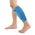 thumbnail image 1 of 1Set Adult Youth Kids Soccer Shin Guards,Comprehensive Protection For Your Leg, With Cushioned Ankle Protection To Prevent Injuries - Blue, 1 of 6
