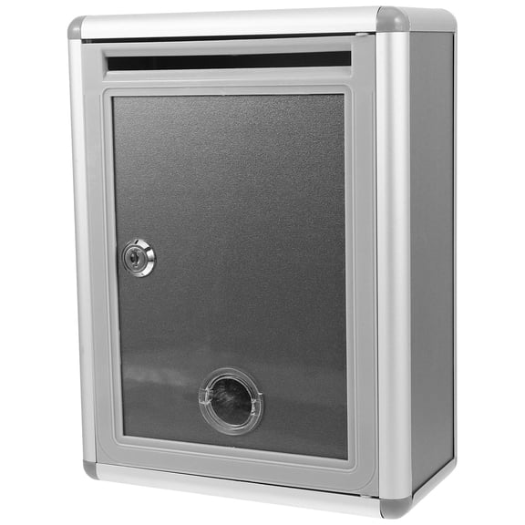 1Set Aluminum Mailbox Wall Mount with Security Lock for Office Suggestion and Complaint Storage