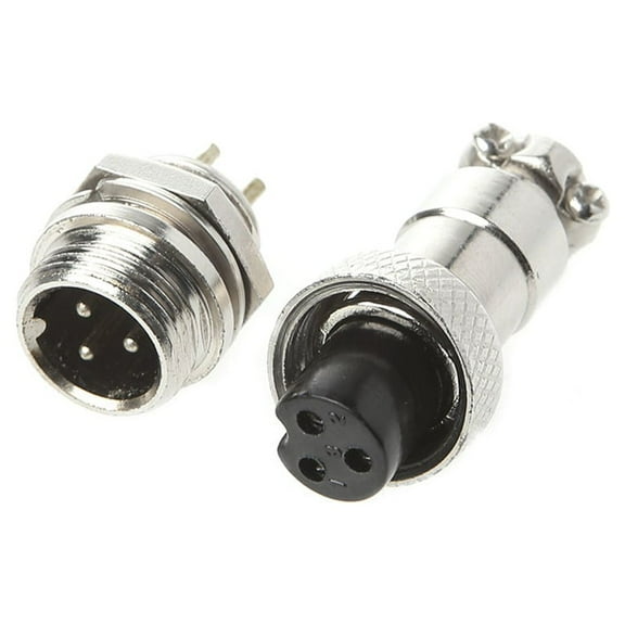 1Set Aviation Wire Connector GX12 2/3/4/5/6P Male&Female Circular Aviation Plug