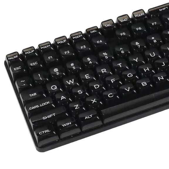 1Set Backlit Translucents Keycap 132Keys CBSA Height Crystal Keycaps for Mechanical Keyboards