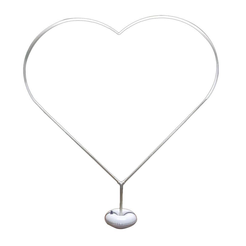 1Set Balloon Arch Kit Heart Shaped Balloon Arch Stands with Water Fillable Base
