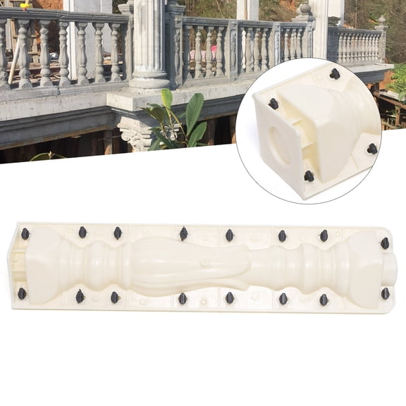 1Set* Balustrade Mold (Front Part + Back Part), Column Concrete Plaster Railing Mould, Cement Casting Railing Mould, Balustrade Molds, Plastic