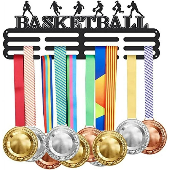 1Set Basketball Medals Holder for Girls Medal Holder Display Hanger Rack Frame for Competition Sports Medal Hanger