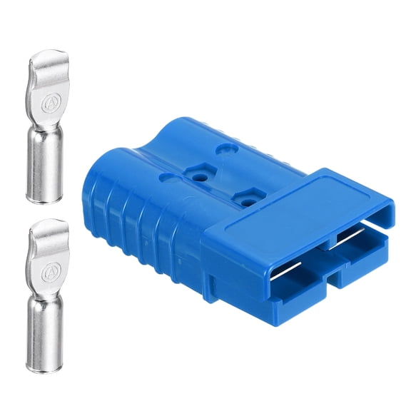 1Set Battery Power Connector,350A 2/0AWG Wire Harness Plug Kit,Blue