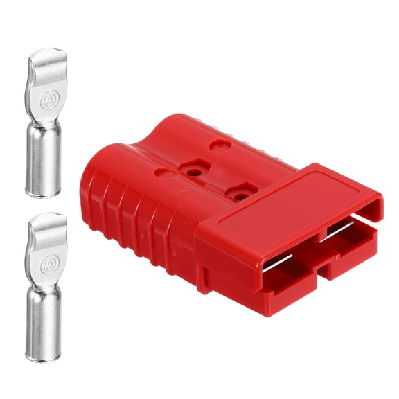 1Set Battery Power Connector,350A 2/0AWG Wire Harness Plug Kit,Red