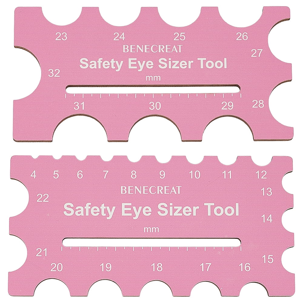 1Set Beech Plywood Ruler Measuring Tool Hot Pink 8x16x0.48cm 2pcs/set ...