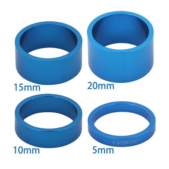1Set Bicycles Headset Spacer Mountain Bikes Aluminum Headset Washer Front Stem Fork Spacer Lightweight Practical Cycling Parts