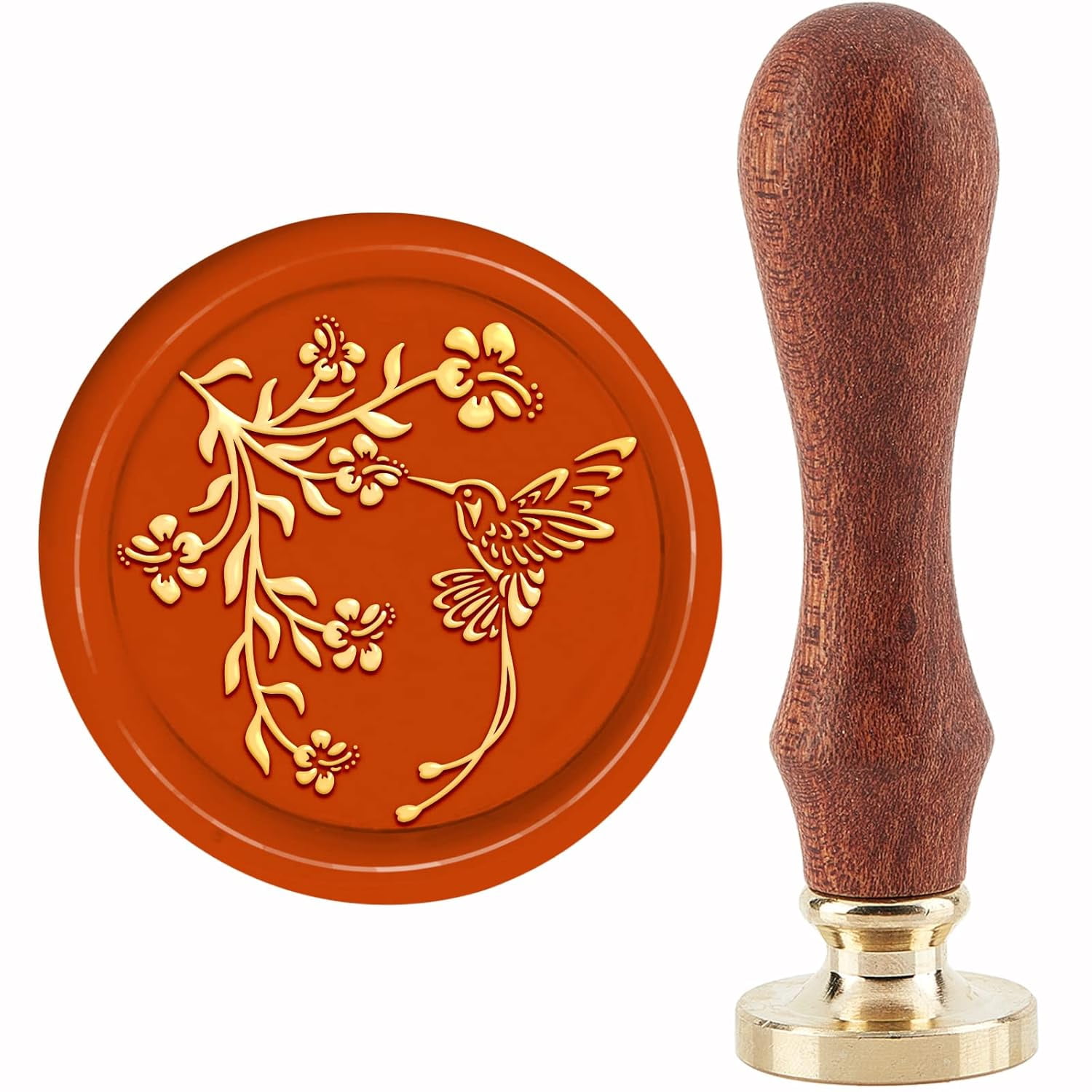 1Set Brass Wax Seal Stamp with Handle for DIY Scrapbooking Bird Pattern ...