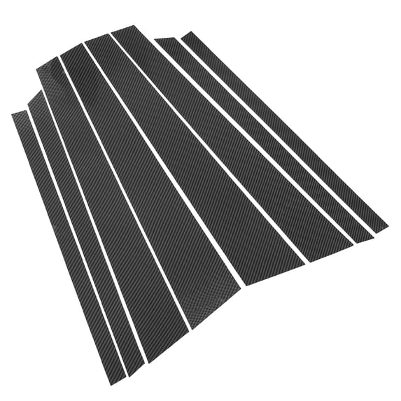 Unique Bargains 1 Set Car Door Window Pillar Posts Cover Trim Exterior Anti-Scratch Stickers for BMW X5 E70 2007-2014