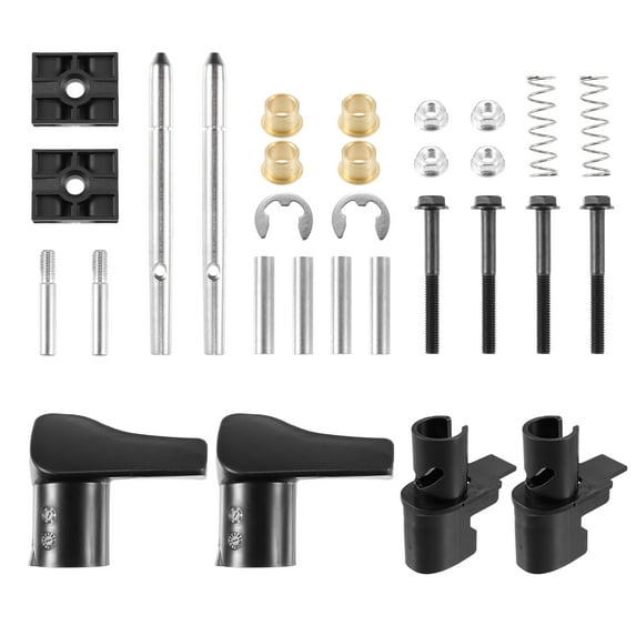 1Set Chassis Fuel Tank Fairing Handle Kit for Volvo 85125440 Aluminium ABS Black