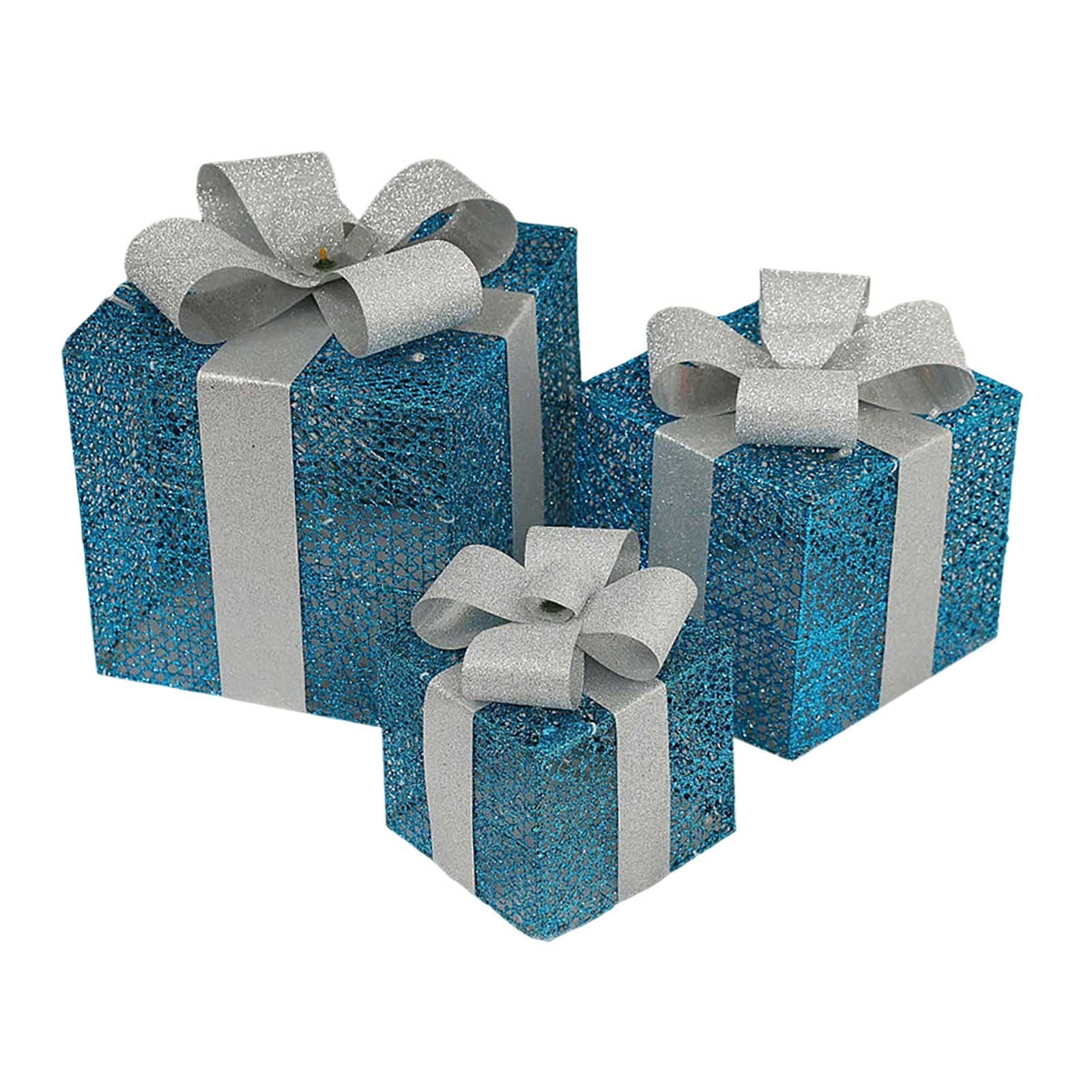 1Set Christmas Lighting Present Package Decoration Outdoor Warm White