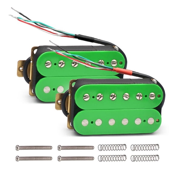 1Set Colorful Humbucker Electric Guitar Pickup Coil Spliting Pickup Dual Coill Pickup 4 Conduct Cable N-7.5K/B-15K Output