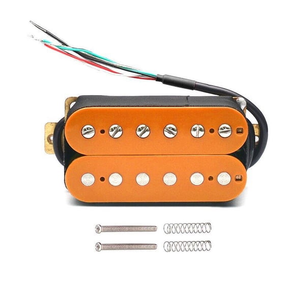 1Set Colorful Humbucker Electric Guitar Pickup Coil Spliting Pickup Dual Coill Pickup 4 Conduct Cable N-7.5K/B-15K Output