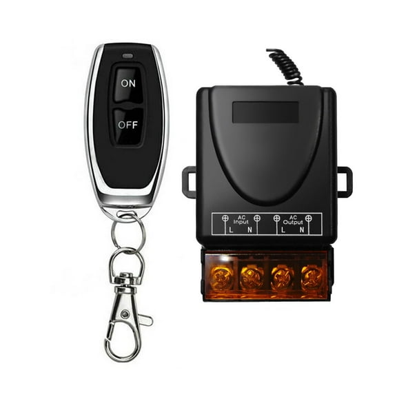 1Set Controller With Remote Control Ac 90-256V 433Mhz 30A Relay 2Ch Wireless Remote Control Switch With Transmitter Accessories