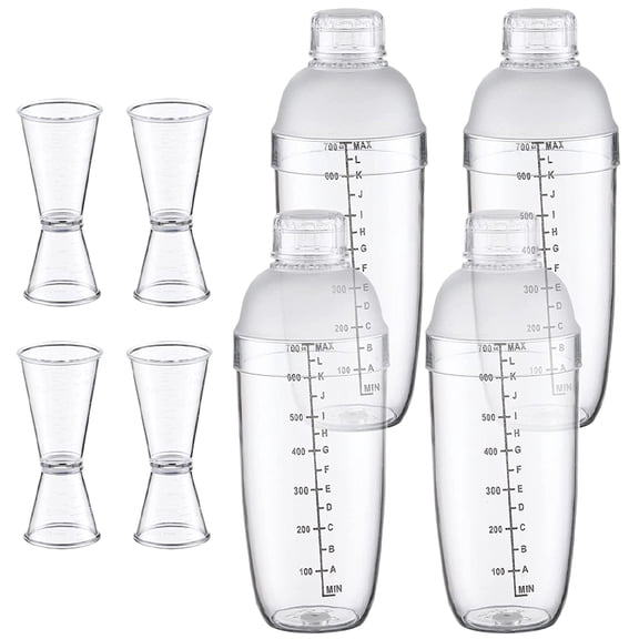 Milisten 1Set Transparent Drink Mixer for Cocktails and Milk Tea Shaking